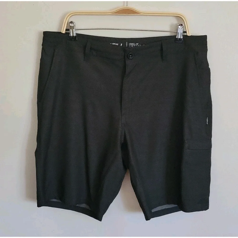 Oneill Crossover Hybrid Shorts 38 Charcoal Gray Athleisure Beach Casual Coastal